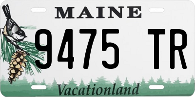 ME license plate 9475TR