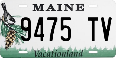 ME license plate 9475TV