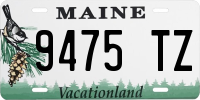 ME license plate 9475TZ
