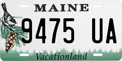 ME license plate 9475UA