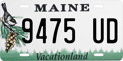 ME license plate 9475UD