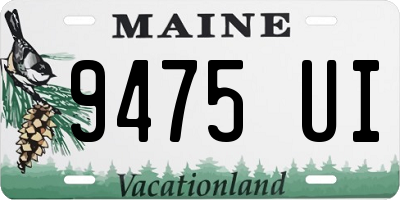 ME license plate 9475UI