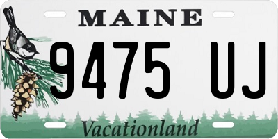 ME license plate 9475UJ
