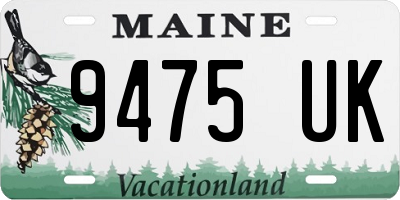 ME license plate 9475UK