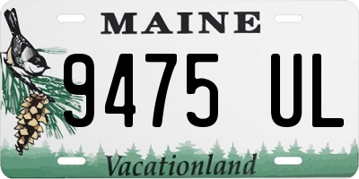 ME license plate 9475UL