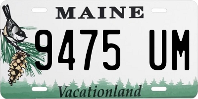 ME license plate 9475UM