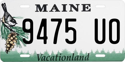 ME license plate 9475UO