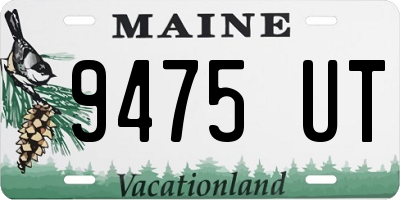 ME license plate 9475UT