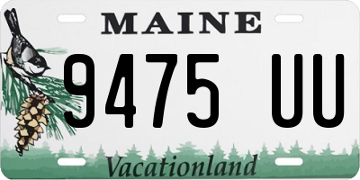 ME license plate 9475UU