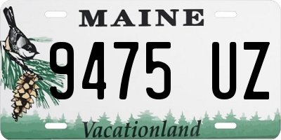 ME license plate 9475UZ