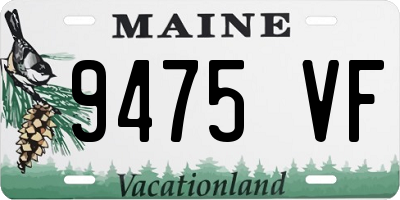 ME license plate 9475VF