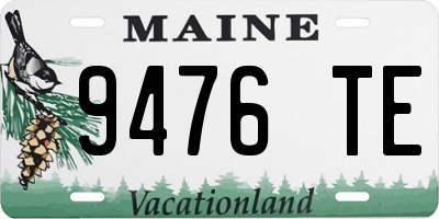ME license plate 9476TE