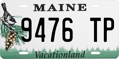 ME license plate 9476TP