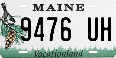 ME license plate 9476UH