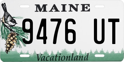 ME license plate 9476UT