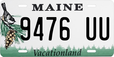 ME license plate 9476UU