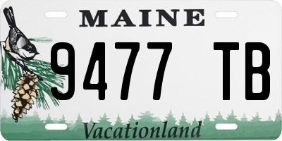 ME license plate 9477TB