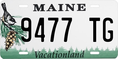 ME license plate 9477TG