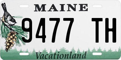 ME license plate 9477TH