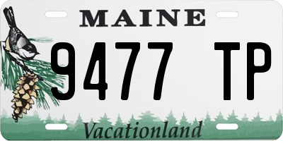 ME license plate 9477TP