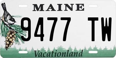 ME license plate 9477TW