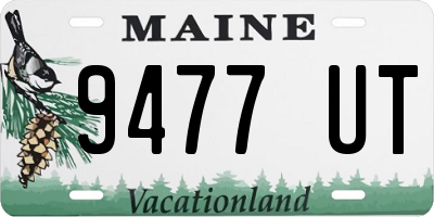 ME license plate 9477UT
