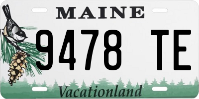 ME license plate 9478TE