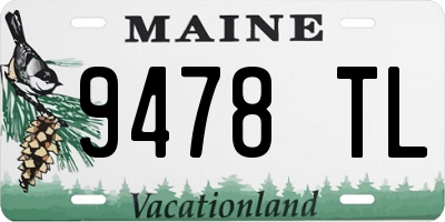 ME license plate 9478TL