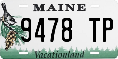 ME license plate 9478TP