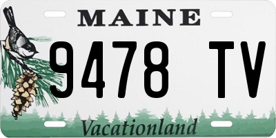 ME license plate 9478TV