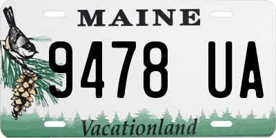 ME license plate 9478UA