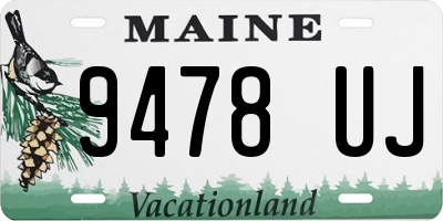 ME license plate 9478UJ