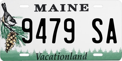 ME license plate 9479SA