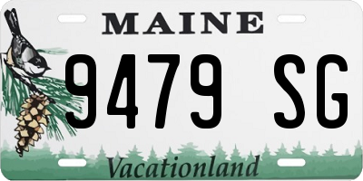 ME license plate 9479SG