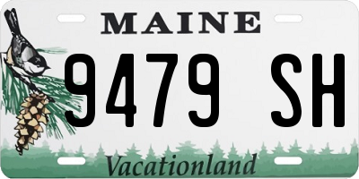ME license plate 9479SH