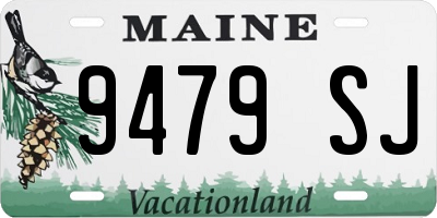ME license plate 9479SJ