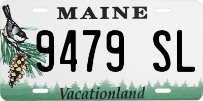 ME license plate 9479SL