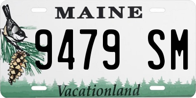ME license plate 9479SM