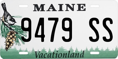 ME license plate 9479SS