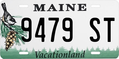 ME license plate 9479ST