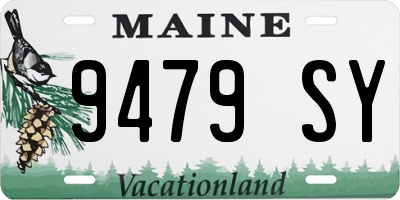 ME license plate 9479SY