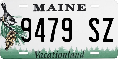 ME license plate 9479SZ