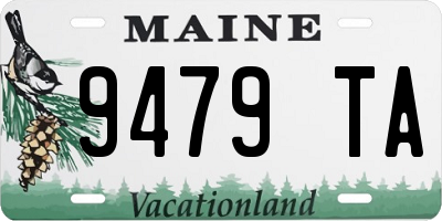 ME license plate 9479TA