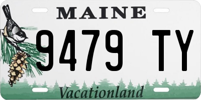 ME license plate 9479TY