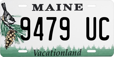 ME license plate 9479UC