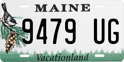 ME license plate 9479UG