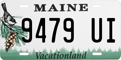 ME license plate 9479UI
