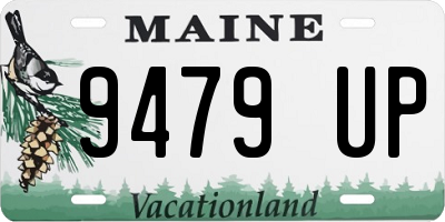 ME license plate 9479UP