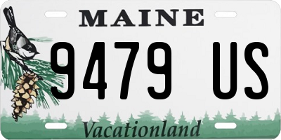 ME license plate 9479US