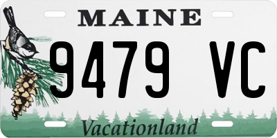 ME license plate 9479VC